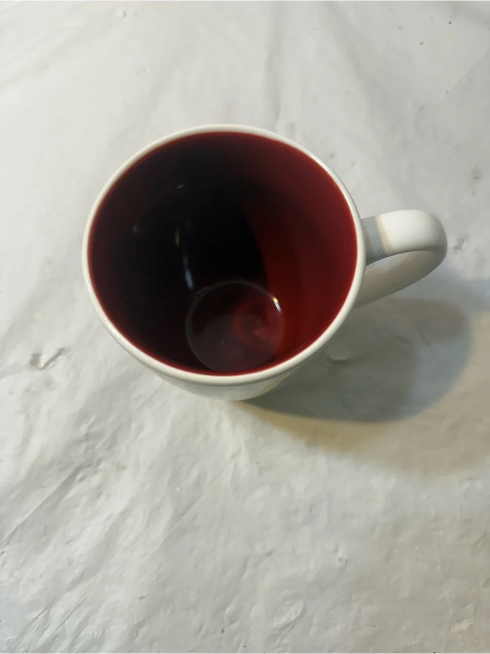 Mainstays white coffee ceramic 12 oz mug